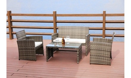 Clearwater Wicker Outdoor Leisure Set (4-Piece)