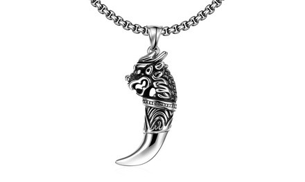 Men's Stainless Steel Saber Tooth Necklace