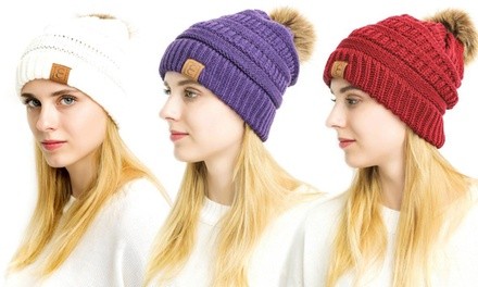 CC Chic Pom Pom Beanie