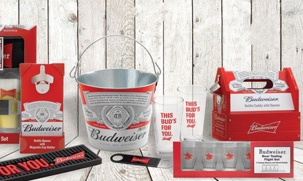 Budweiser Bar Gift Set. Multiple Options Available. 