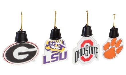 Team Sports America NCAA Acrylic LED Ornaments 