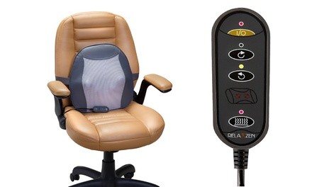 Relaxzen Shiatsu Massage Cushion with Heat for Lower Back