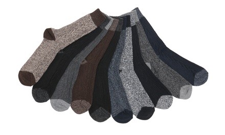 James Fiallo Men's Crew Boot Socks. Multiple Options Available. (6 Pack)