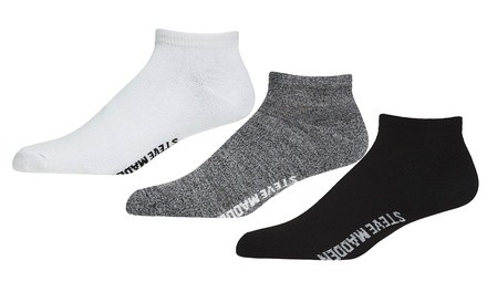 Steve Madden Men's Moisture Wicking Low Cut Athletic Socks (10 or 20 Pairs)