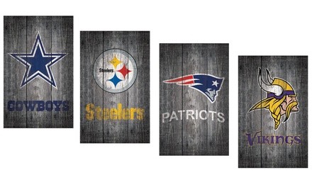 Fan Creations NFL Distressed Wood Sign