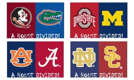 Fanmats NCAA House Divided Rival Floor Mat 