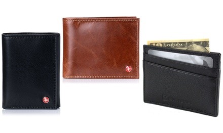 Alpine Swiss Men's Wallet. Multiple Options Available