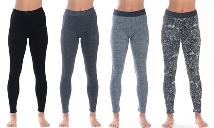 Women's Fleece Leggings (4-Pack)