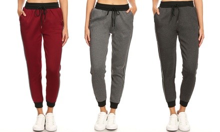 Women's Faux-Fur Lined Drawstring Joggers