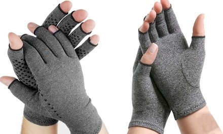 Unisex Mild Compression Finger-Less Gloves