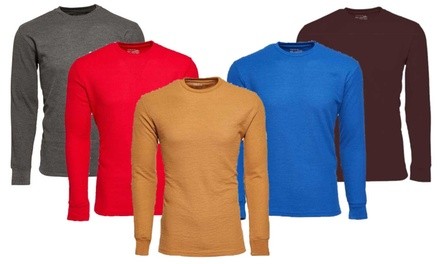 2-Pack Men's Waffle-Knit Thermal Shirts (S-5XL)