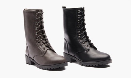 Sociology Women's Lace-Up Combat Boots