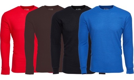 Vertical Sport Men's Waffle-Knit Thermal Shirts