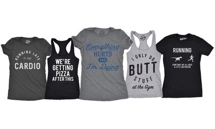 Women's Junior Fit Workout Tees and Tanks