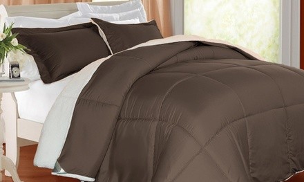 Clearance: Kathy Ireland Sherpa Comforter Set (3-Piece)