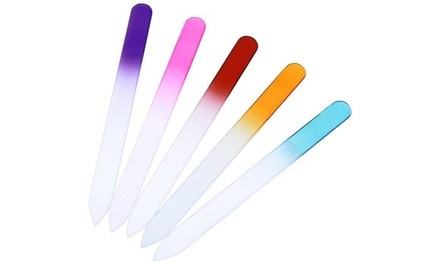 Crystal Glass Nail File Set (5-Piece)