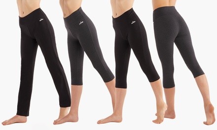 Spalding Women's High Waist Tummy Control Active Pants or Capris. Plus Sizes Available.