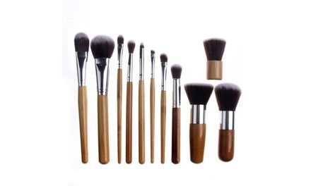 Zoe Ayla Professional Bamboo Eco Make-Up Brush Set (11-Piece)