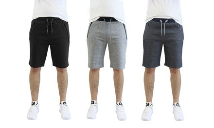 Men's Tech Fleece Shorts with Zipper Pockets (2-Pack)