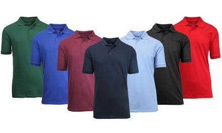 Men's Short-Sleeve Piqué Polo Shirt (S-3XL)