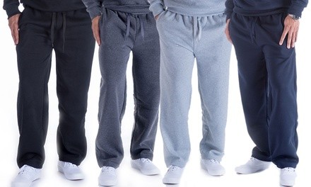 LeeHanton Men's Soft Regular Straight Leg Sweatpants