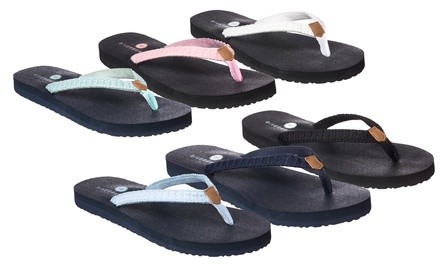 Riverberry Women's Aloha Flip-Flops with Yoga Mat Padding