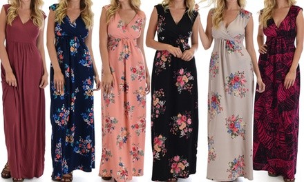 Lyss Loo Sweetest Kiss Maxi Dress in Cozy Soft Floral Fabric. Plus Sizes Available.