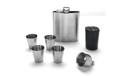 Eravino Stainless Steel Flask Set (7-Piece)