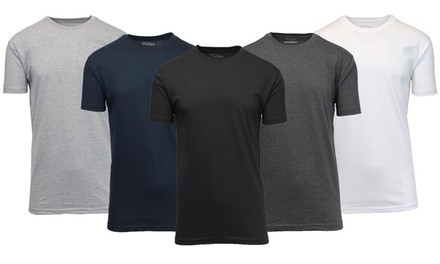 Galaxy by Harvic Men's Crew Neck Undershirt Tees (3-Pack)