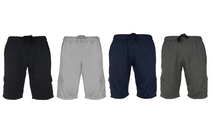 Men's Fleece-Lined Cargo Shorts 