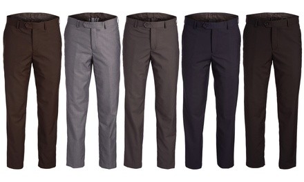 Dolce Roma Men's Modern-Fit Solid Dress Pants 