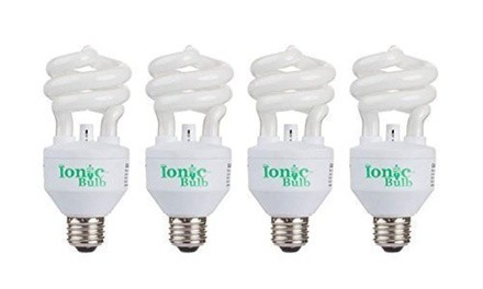 Ionic Light Bulbs with Built-In Air Purifier (4-Pack)