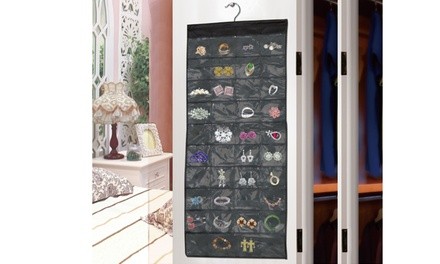 80-Pocket Hanging Jewelry Organizer