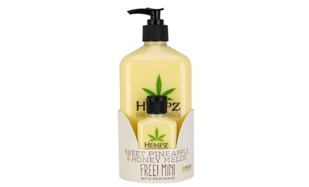 Hempz Sweet Pineapple and Melon Moisturizer Duo (17 Oz., 2.25 Oz.)