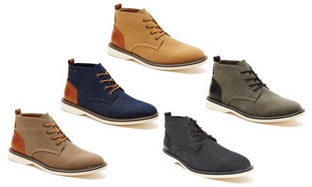 London Fog Men's Canvas Chukka Boots