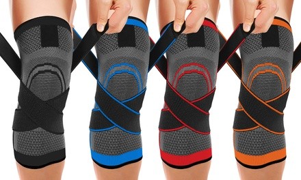 DCF Compression Knee Sleeve with Adjustable Straps (1-Pair)