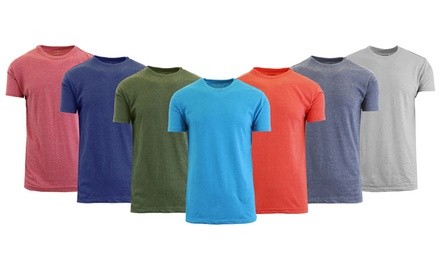 Men's Crew-Neck Cotton-Blend Heather Tee (3-Pack)