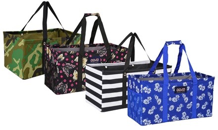 Reusable and Collapsible Grocery Shopping Utility Tote Bag