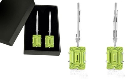 2.00 CTTW Peridot Gemstone Leverback Earrings by Valencia Gems