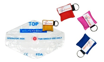 CPR Mask Keychain Kits (5-Pack)