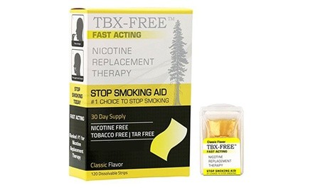 TBX-Free Stop Smoking Aid Oral Strips (120-Count)