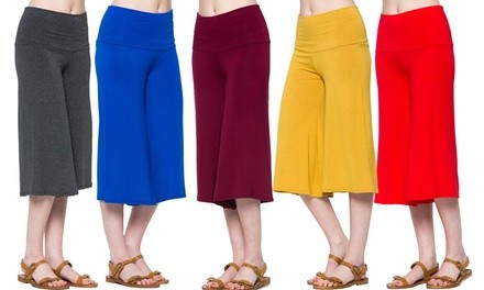 Acting Pro Solid Gaucho Pants