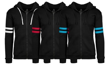 Zealure Men's Tech Fleece Active Zip-Up Hoodie