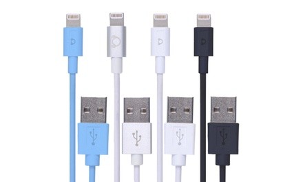 Gear Beast 6In., 3Ft., or 6Ft. Apple-Certified Lightning Charge & Sync Cable (1-, 2-, or 3-Pack)