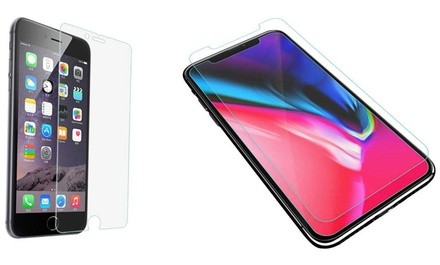 Tempered Glass Screen Protector for iPhone X, 11 Pro/XS, 11 Pro Max/XS Max, 11/XR,, 8, 8 Plus, 7, 7 Plus, 6, and 6 Plus