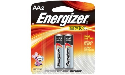 Energizer MAX Alkaline Batteries AA (2-Pack)