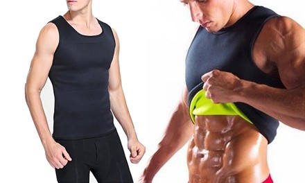 Men's Hot Sweat Sauna Suit Waist Trainer Vest Shapewear