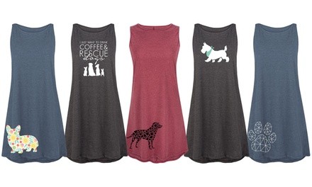 Dog Mom Tank Dresses. Plus Sizes Available.