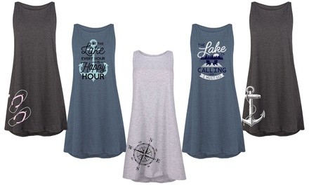 Womens Lake Life Tank Dresses