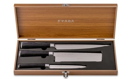 Damasukasu Japanese Master Chef Hanshu Blade Set (3-Piece)